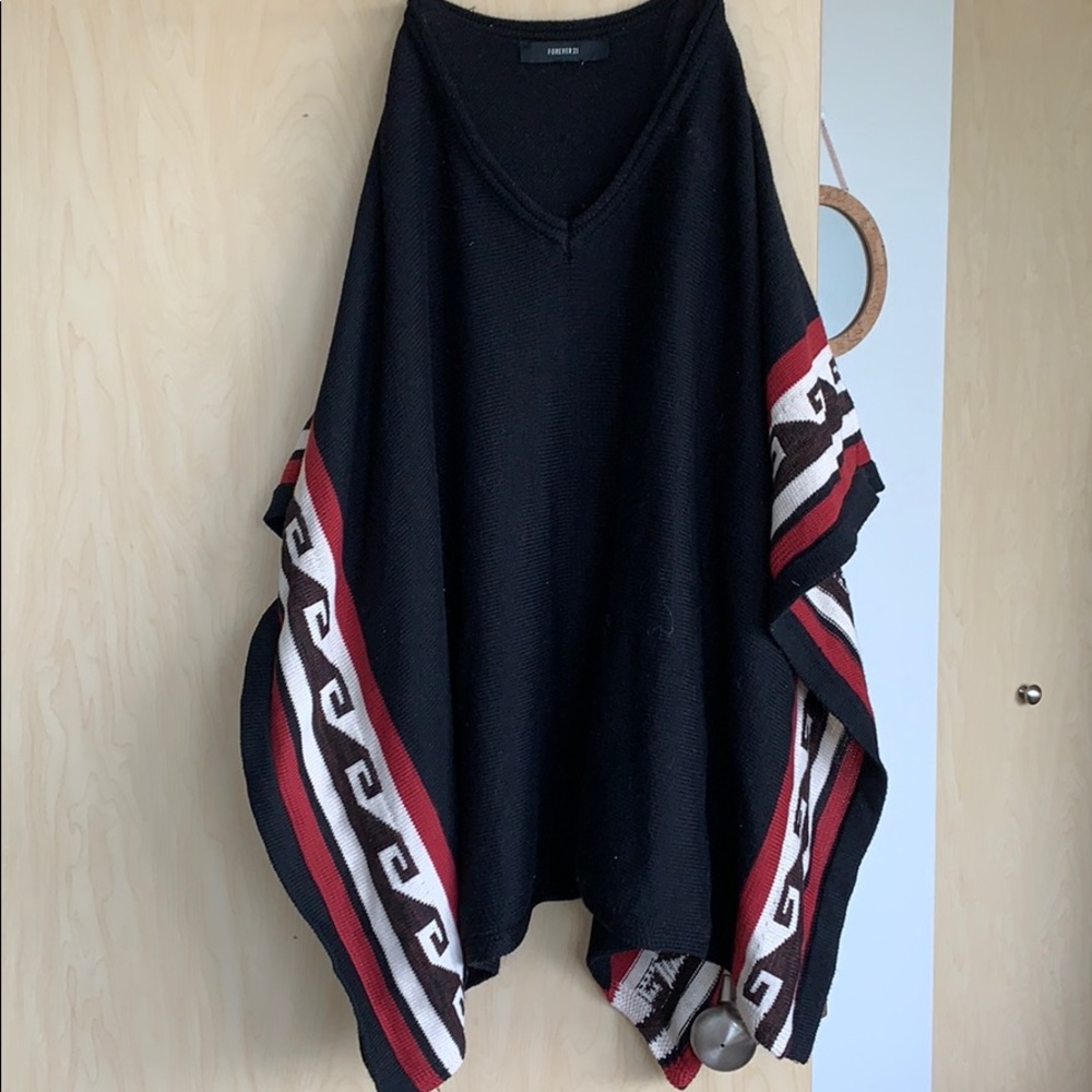 Sleeveless poncho